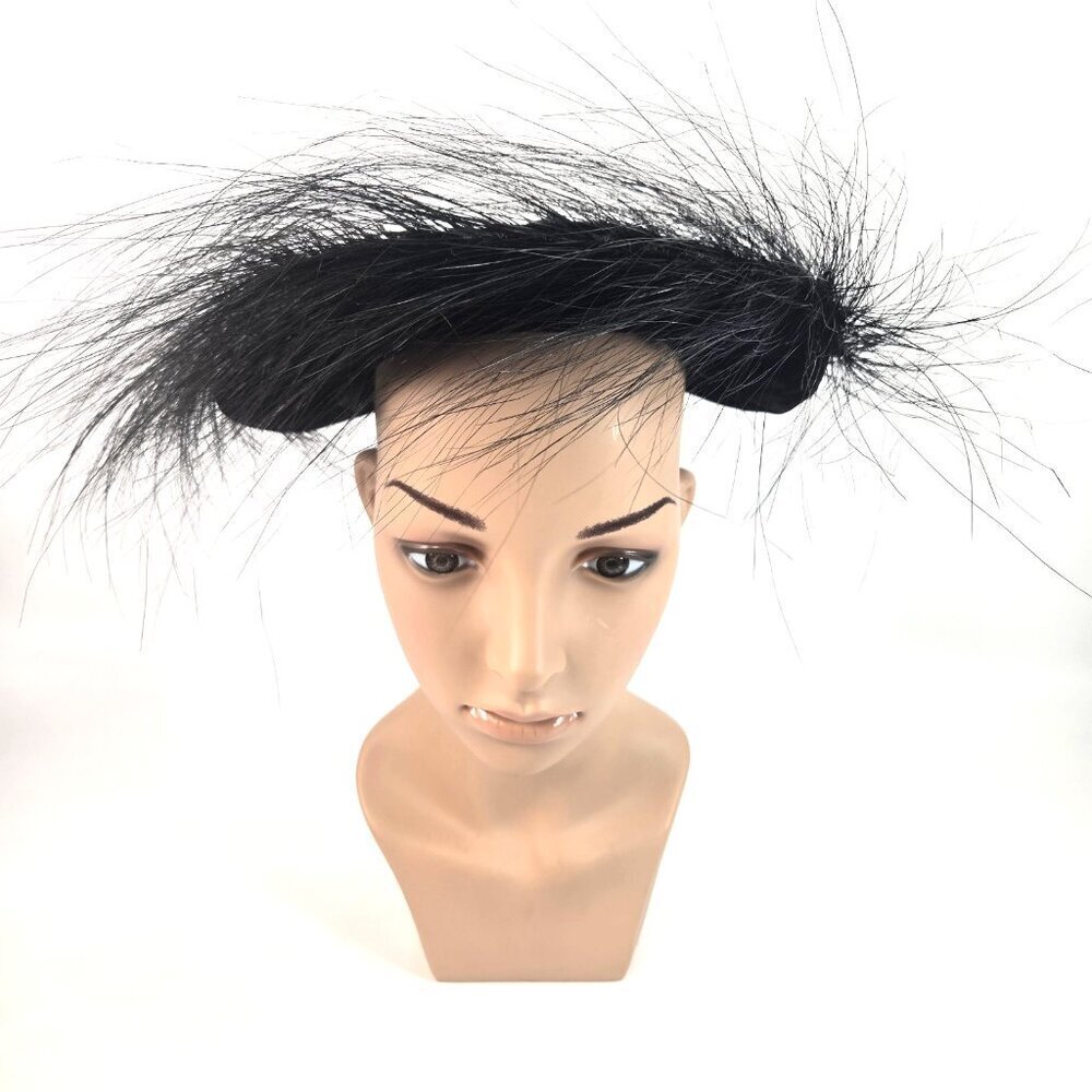 Vintage Vogue Hat by Garfunkel MCM Mod Cocktail Black Classy Sophisticated